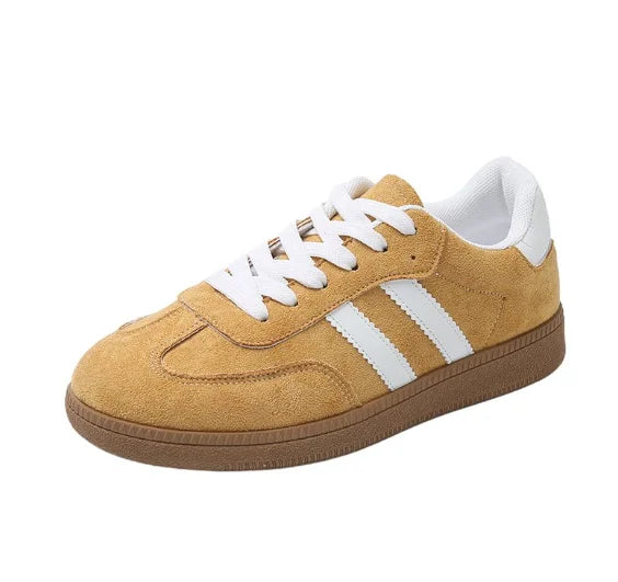 Women Tennis Sneakers Flats Ladies Fashion Lace-up Vulcanized Shoes  Autumn Outdoor Trainers Student Board Shoes Footwear