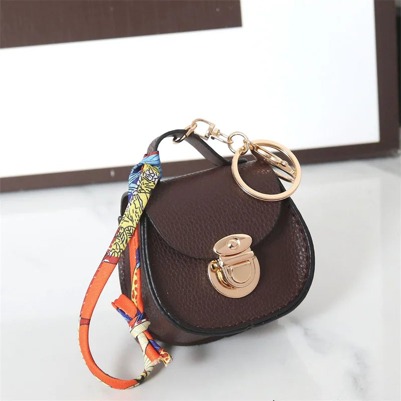 Internet celebrity new popular item versatile saddle small bag zero wallet pendant portable multifunctional bag pendant keychain