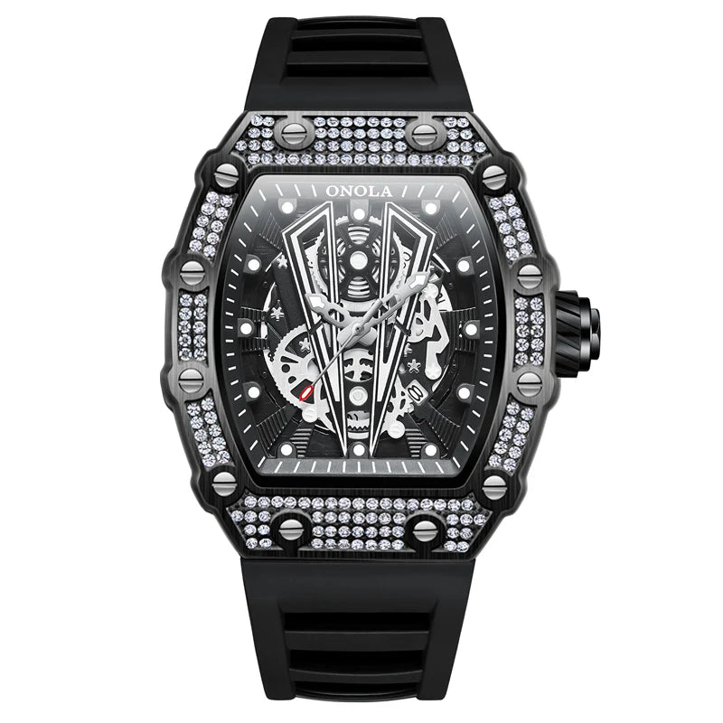 New Diamond Fashion Men Watch ONOLA  Top Luxury Man Watches Quartz Sports Waterproof Men's Wristwatch Clock Relogio Masculino