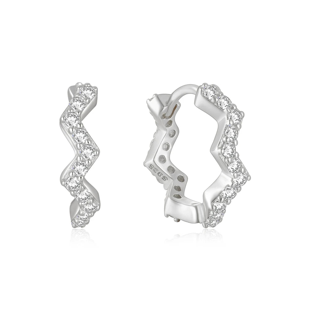 ROXI Classic Single-sided Diamond Earrings 925 Sterling Silver Round Versatile Small Jewelry Ladies Valentine's Day Gift