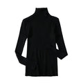 AOSSVIAO 2026 Basic Mock Neck Ribbed Sweaters for Women Cute Sexy Knitted Autumn Winter Warm Fitted Fashion Pullover Sweater
