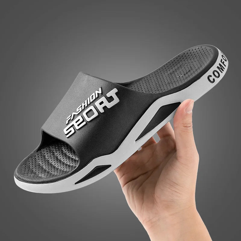 Big Size 50 51 Men's New Summer Slippers Fashion Home Bathroom Sandals Anti Slip Beach Outdoor Plus Size Soft Sole Flip Flops