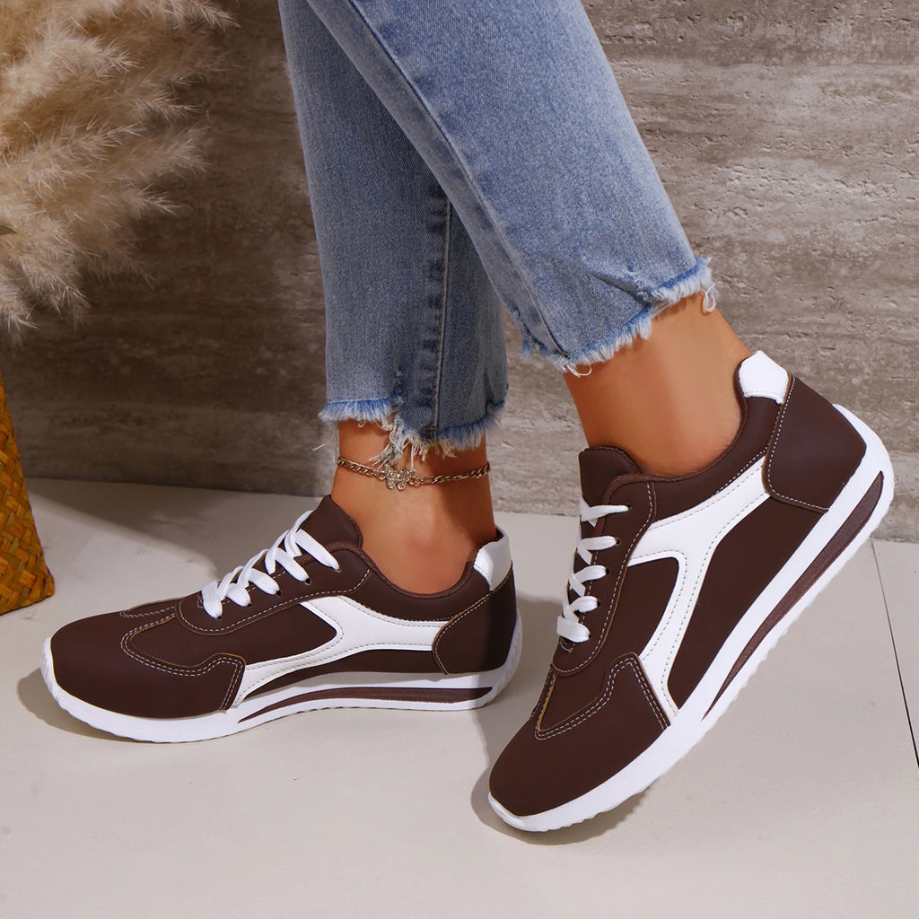 Spring and Autumn Elegant Round Head Running Sports and Leisure Shoes Fashionable and Best Selling New Comfortable Women's Shoes