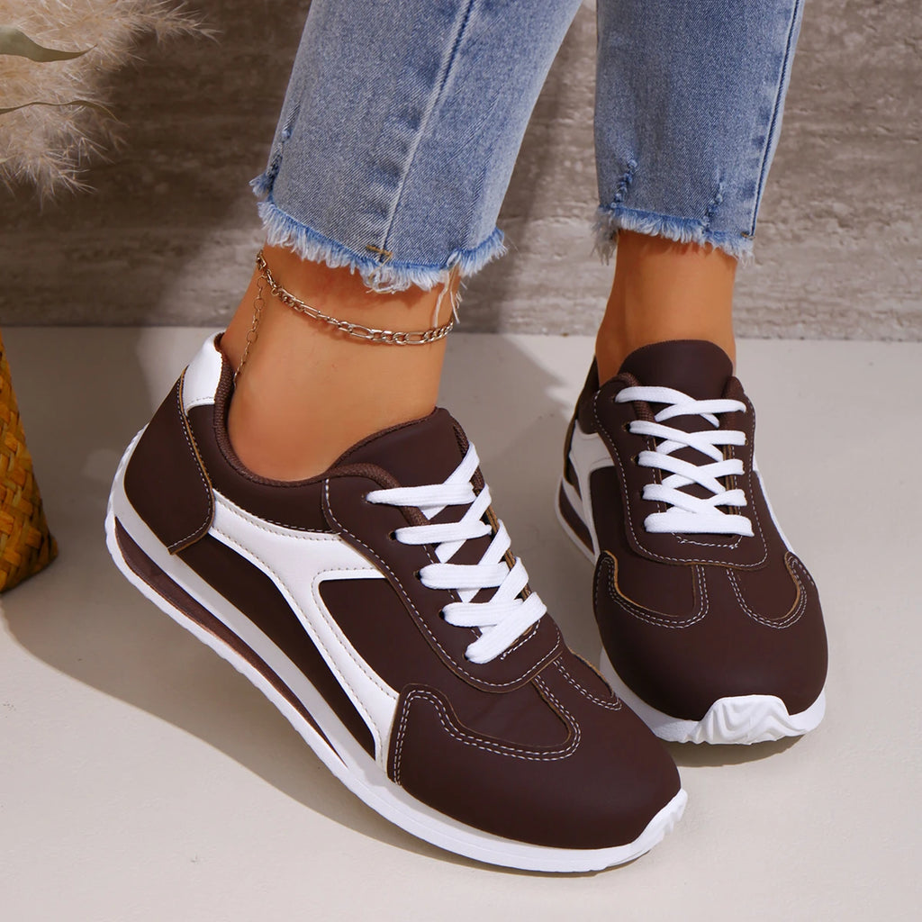 Spring and Autumn Elegant Round Head Running Sports and Leisure Shoes Fashionable and Best Selling New Comfortable Women's Shoes