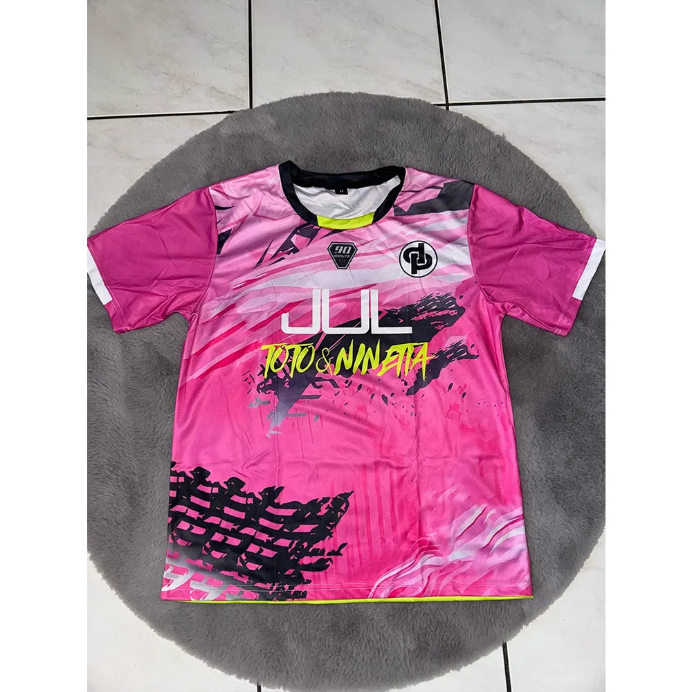 Maillot JUL Toto Ninetta Printed Jersey Men's and Women's Breathable Football T-Shirt Adult Children's Short-Sleeved T-Shirt