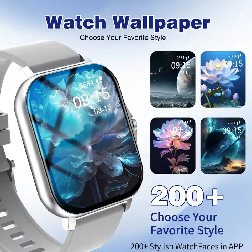 2026 New Outdoor Sports Smart Watch Women Men Heart Rate Watch Wallpaper Bluetooth Wireless Call Smartwatches