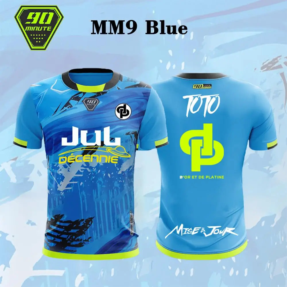 Maillot JUL Toto Ninetta Printed Jersey Men's and Women's Breathable Football T-Shirt Adult Children's Short-Sleeved T-Shirt