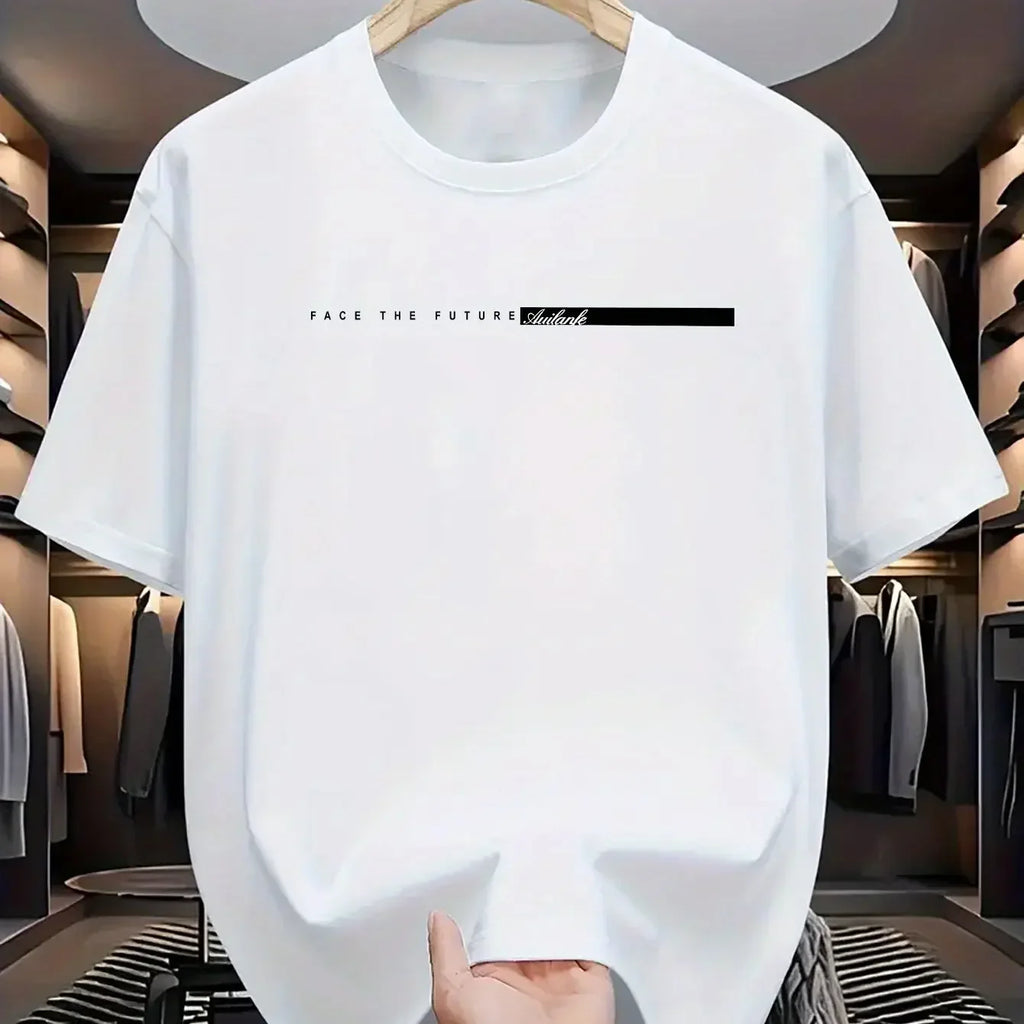 Large Print Simple 100%cotton Trend Men Woment T-shirt Summer Autumn Daily Outdoor Sports Party Casual Loose Street Short Sleeve
