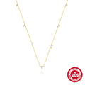 ROXI Ins Sun Pendant Necklaces for Women Men Jewelry 925 Sterling Silver Sun Gold Necklace Collares Chain Naszyjnik Luxury Gift